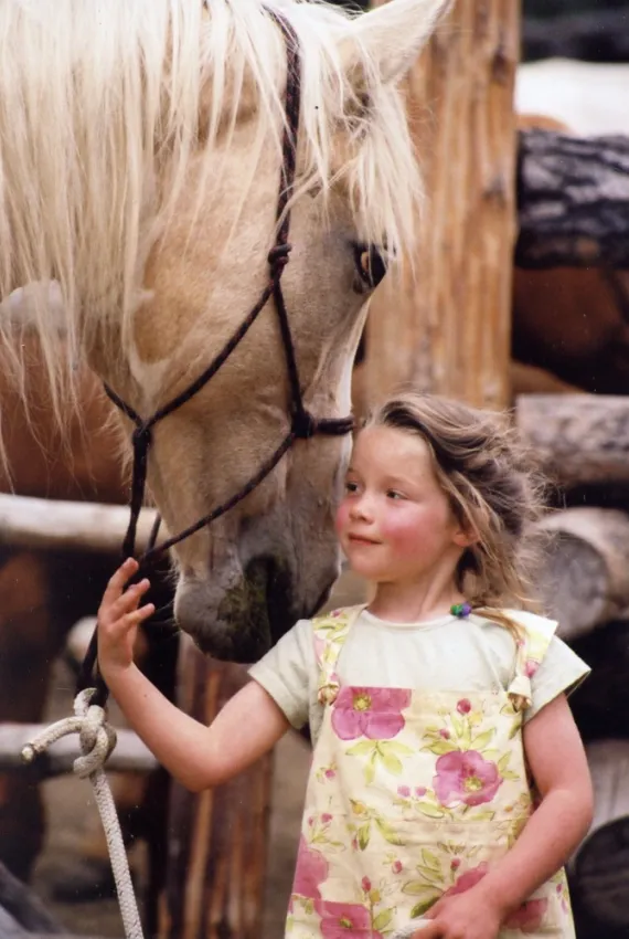 Puzzle is one of the wonderful horses at Siwash Lake Ranch