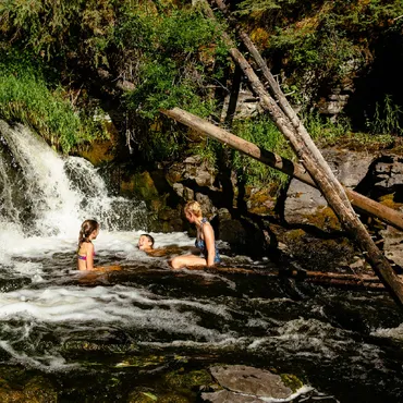 Take a dip in the natural bubbly pool